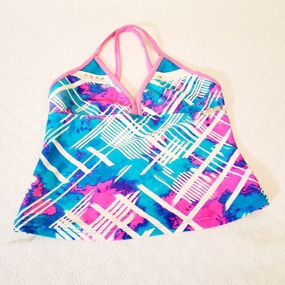 ZeroXposur Multi-colored Print Swimset Girl's size 7 - Picture 3 of 10